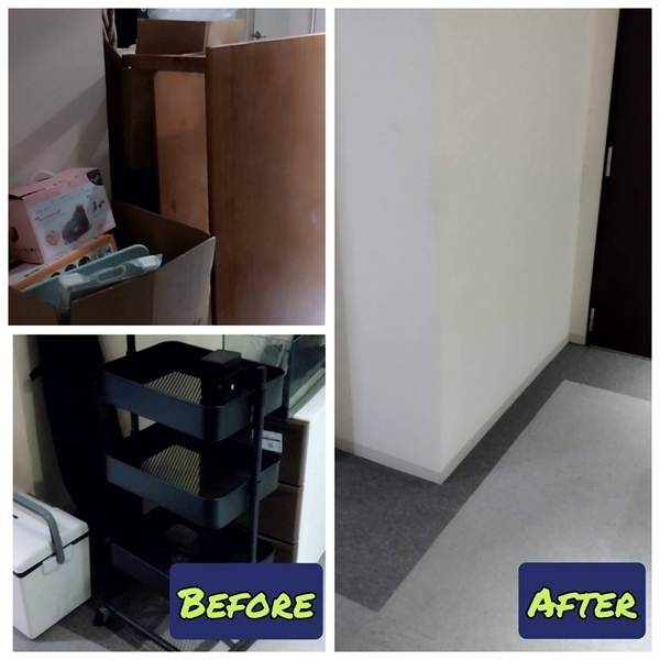 水槽・植木・クーラーボックス・テーブル・ごみ箱・ゴミ袋入りの細々した雑貨などの不用品回収_江東区永代