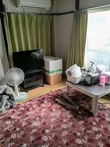 墨田区亀沢のワンルームのお部屋の不用品回収の依頼を承りました。その時の様子がこちらです。