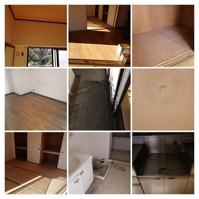 江東区木場の３DKマンションでの不用品回収④　不用品回収後の部屋の様子。家具・家電などを全て回収し、部屋に何も残っていません。