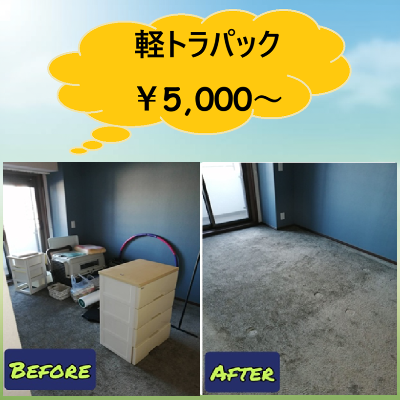 江東区周辺で不用品回収・引っ越しなどで出る一時的な多量粗大ごみ引き取り・遺品整理ならおまかせ下さい「軽トラパック￥5,000～」